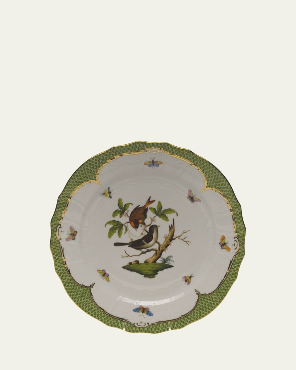 Rothschild Bird Green Motif 04 Service Plate